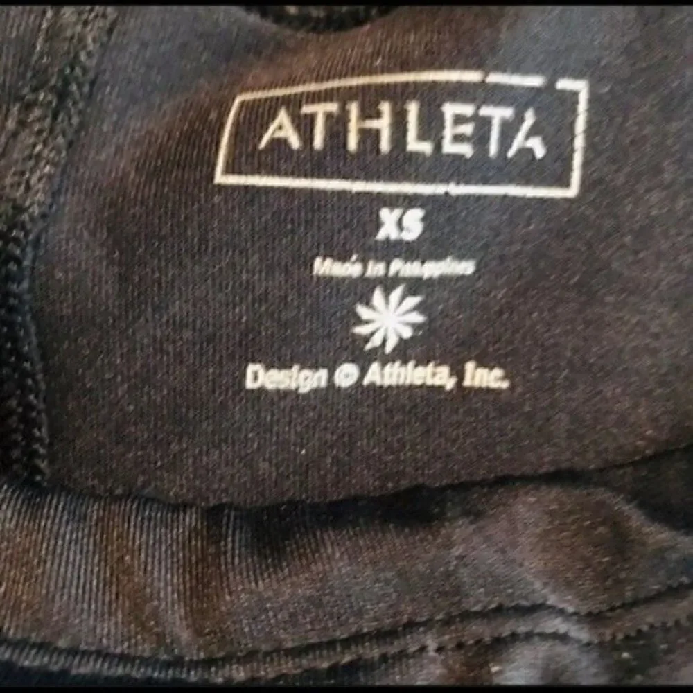 Athleta Black Skirted leggings capri XS BoxF
